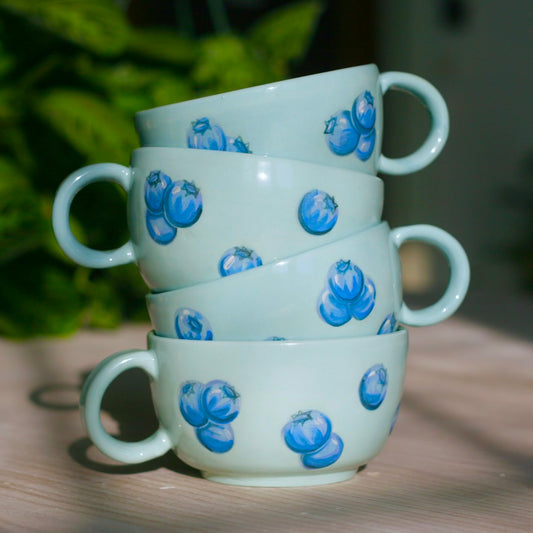 Cappuccino Blueberry Mug