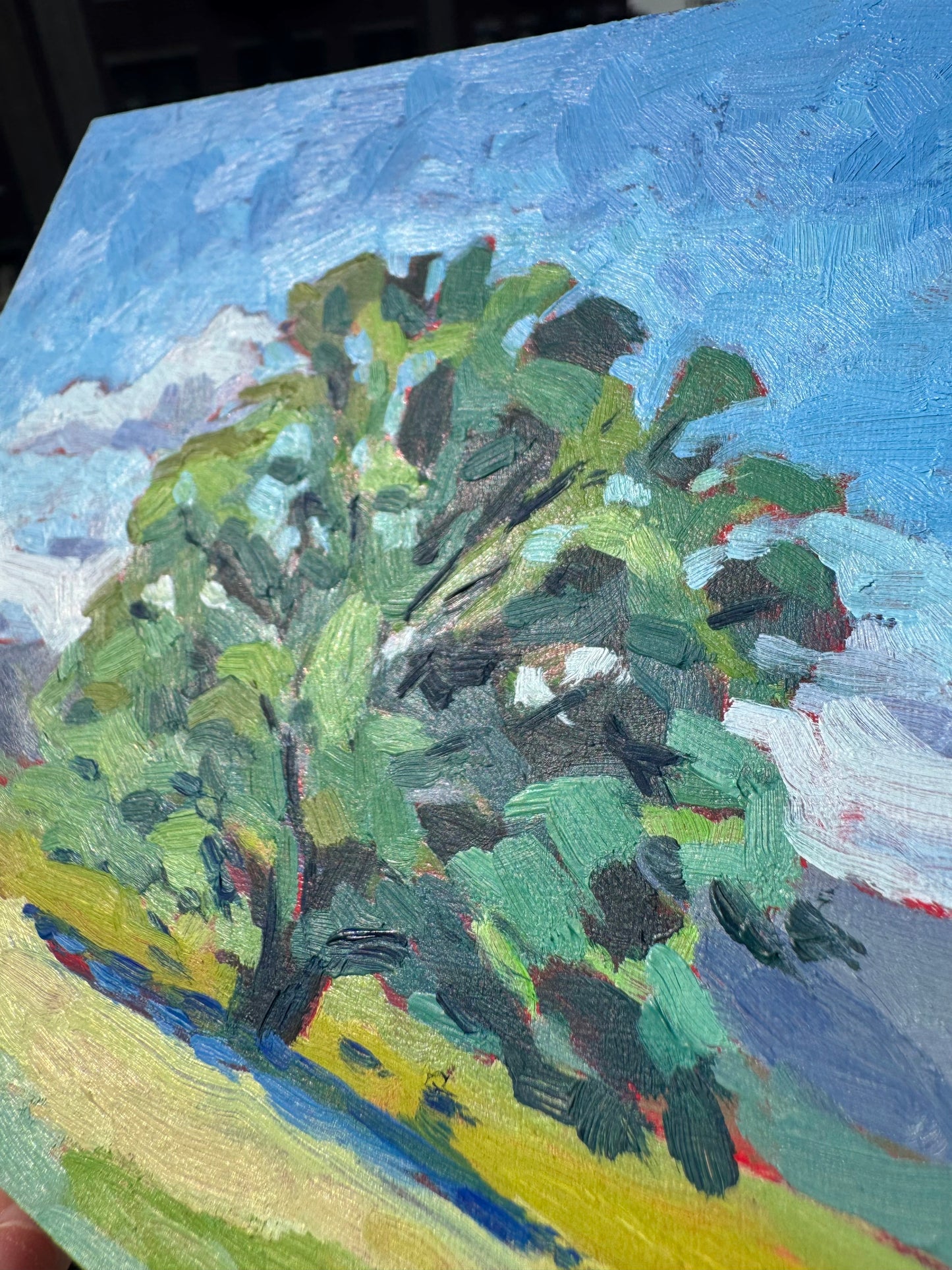 Smoky Mountain Tree | Original Oil Painting |5x7 on Panel