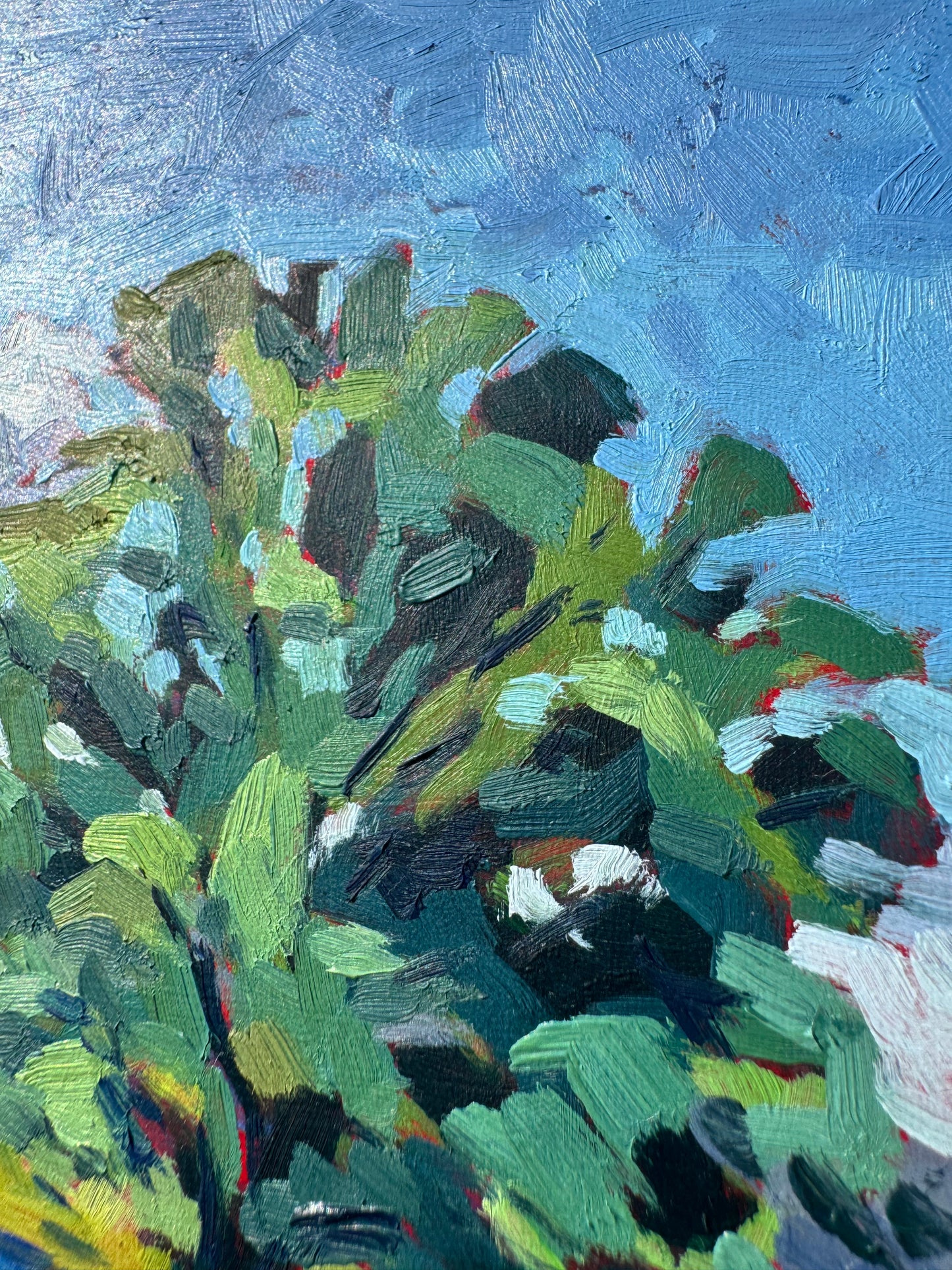 Smoky Mountain Tree | Original Oil Painting |5x7 on Panel