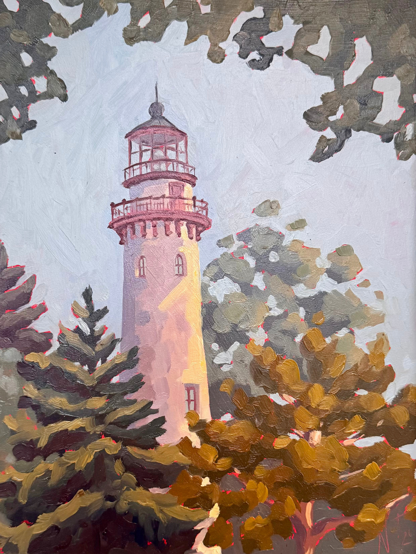 "Grosse Point Lighthouse" Print