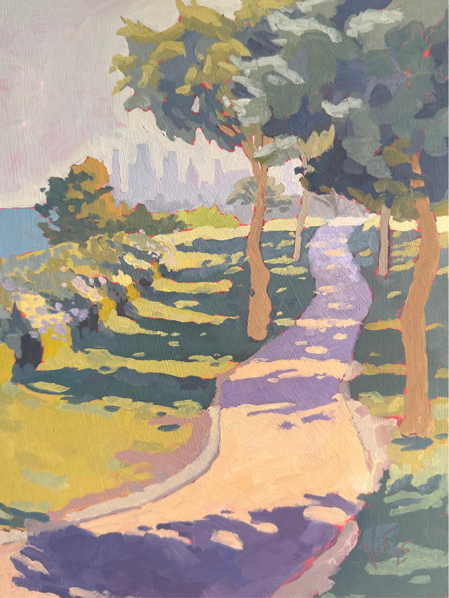 "Golden Hour Bike Path" Print