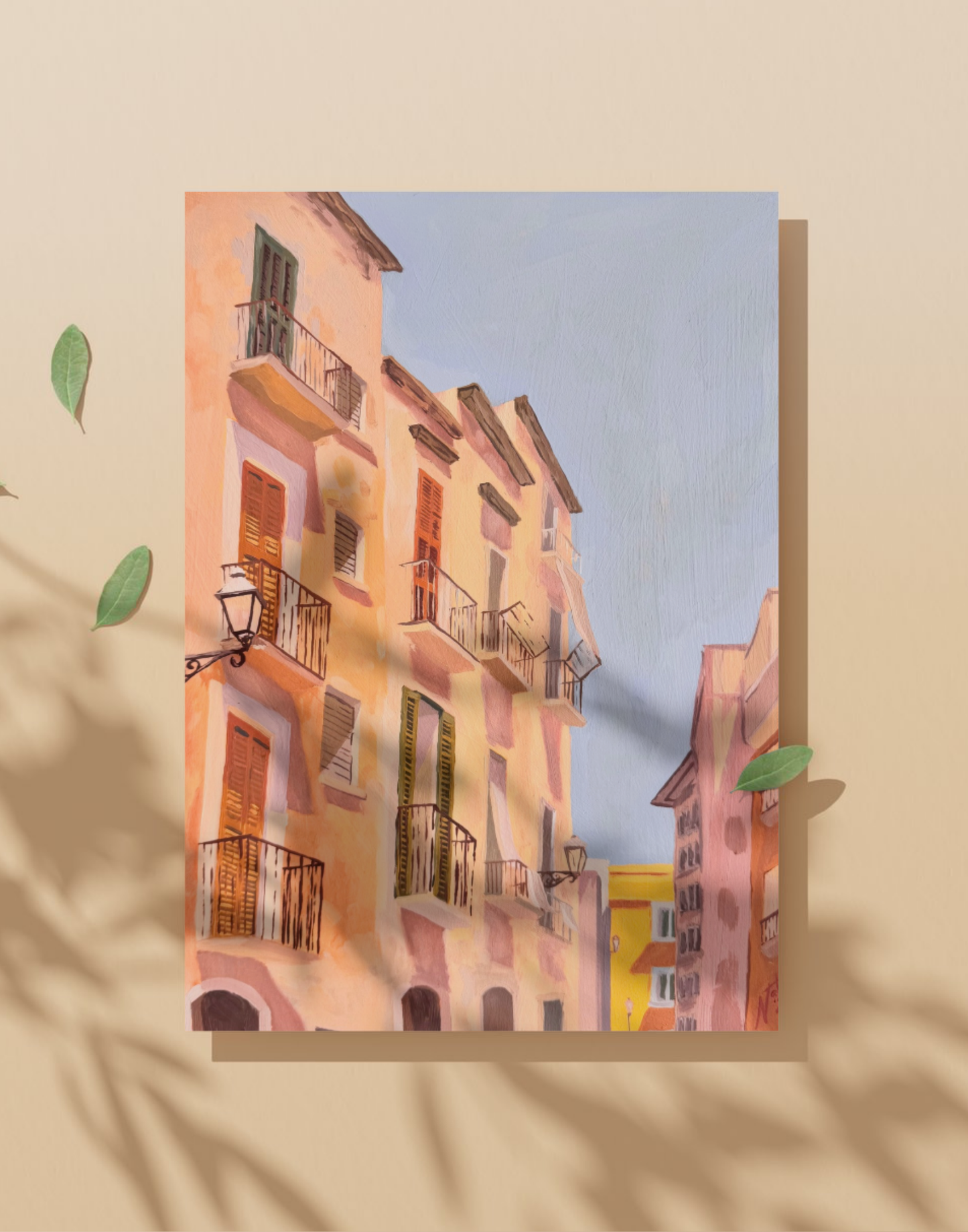"Buildings of Bari" Print