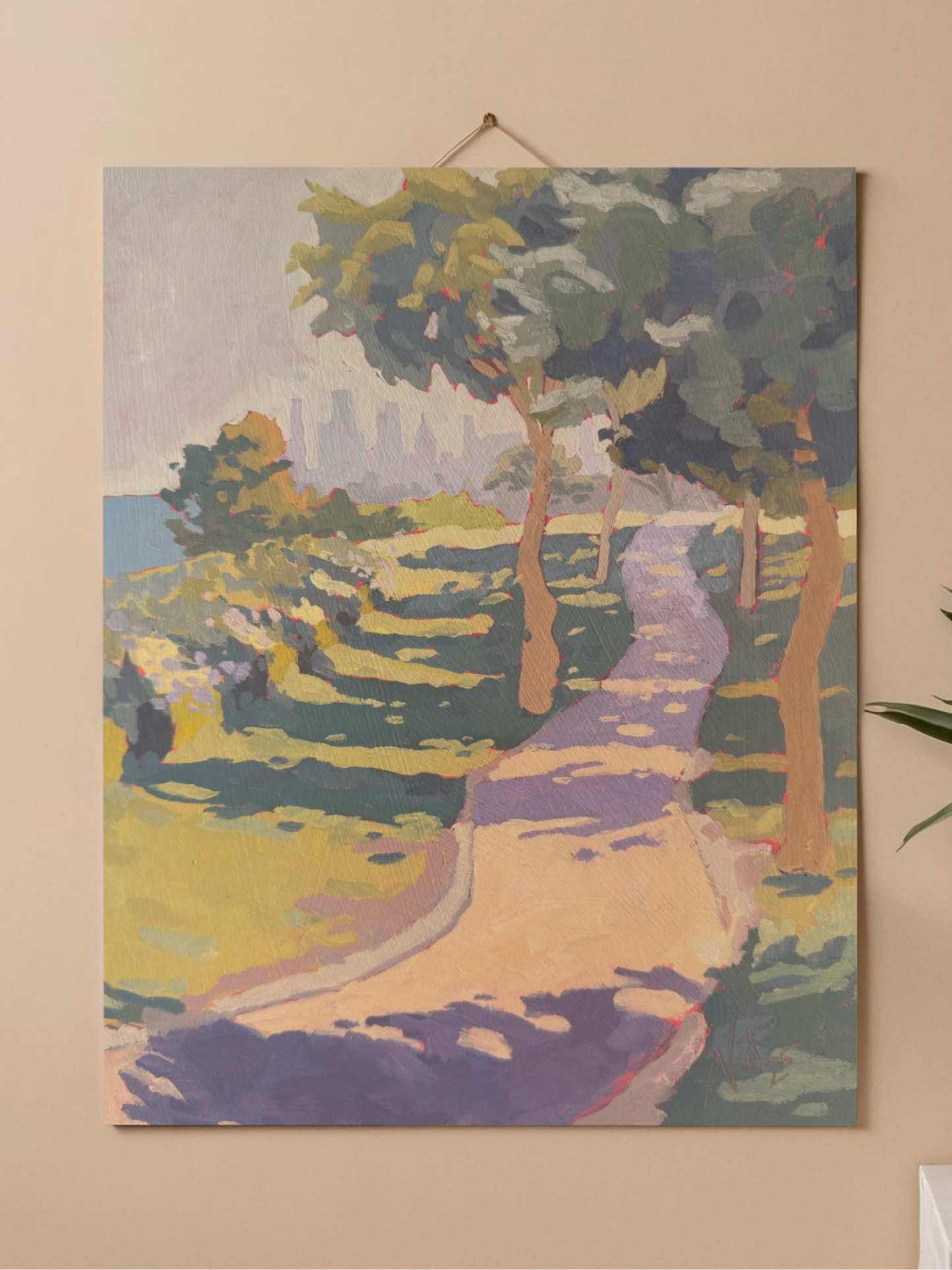 "Golden Hour Bike Path" Print