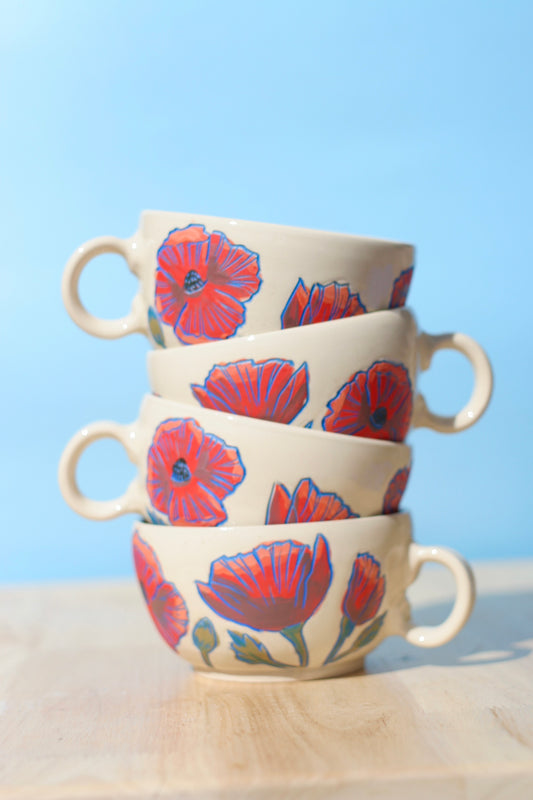 Poppy Cappuccino Cup
