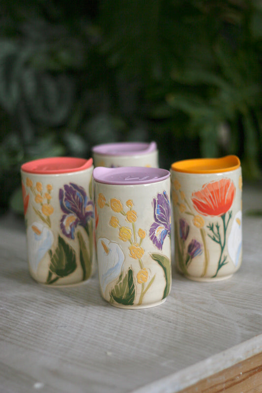 California Wildflower Travel Mug