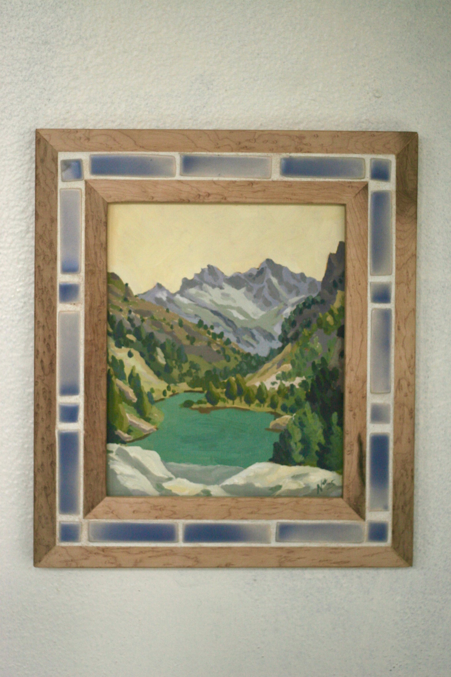 "Beribessi" ✦  Original Plein Air Oil Painting in Handmade Maple Frame ✦ Spain Plein Air Collection