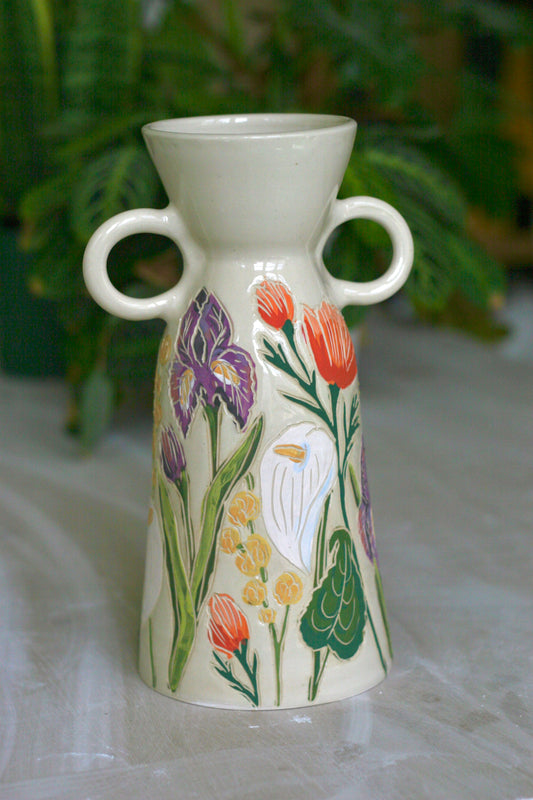 California Wildflower Vase ✦ 11.5" tall