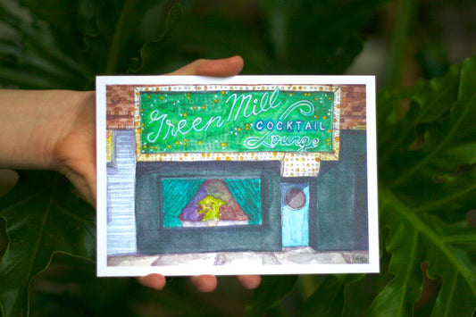 Green Mill Watercolor Print