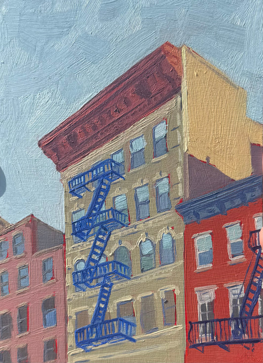 East Village Study | Original Oil Painting |5x7 on Panel